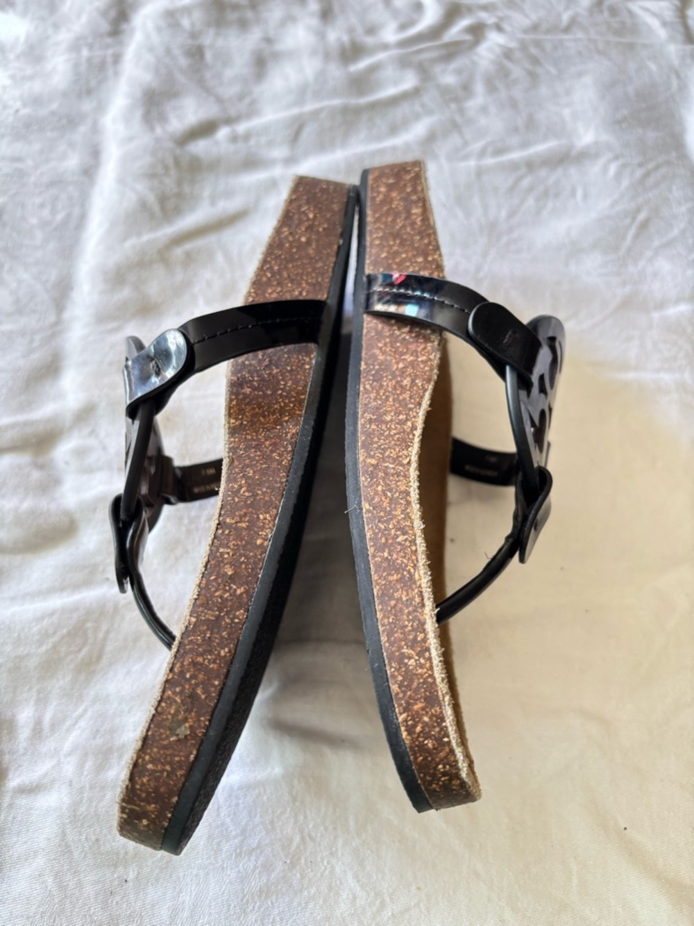 Tory Burch Black/Natural
Miller Cloud Sandals Size 7.5 - Picture 5 of 12